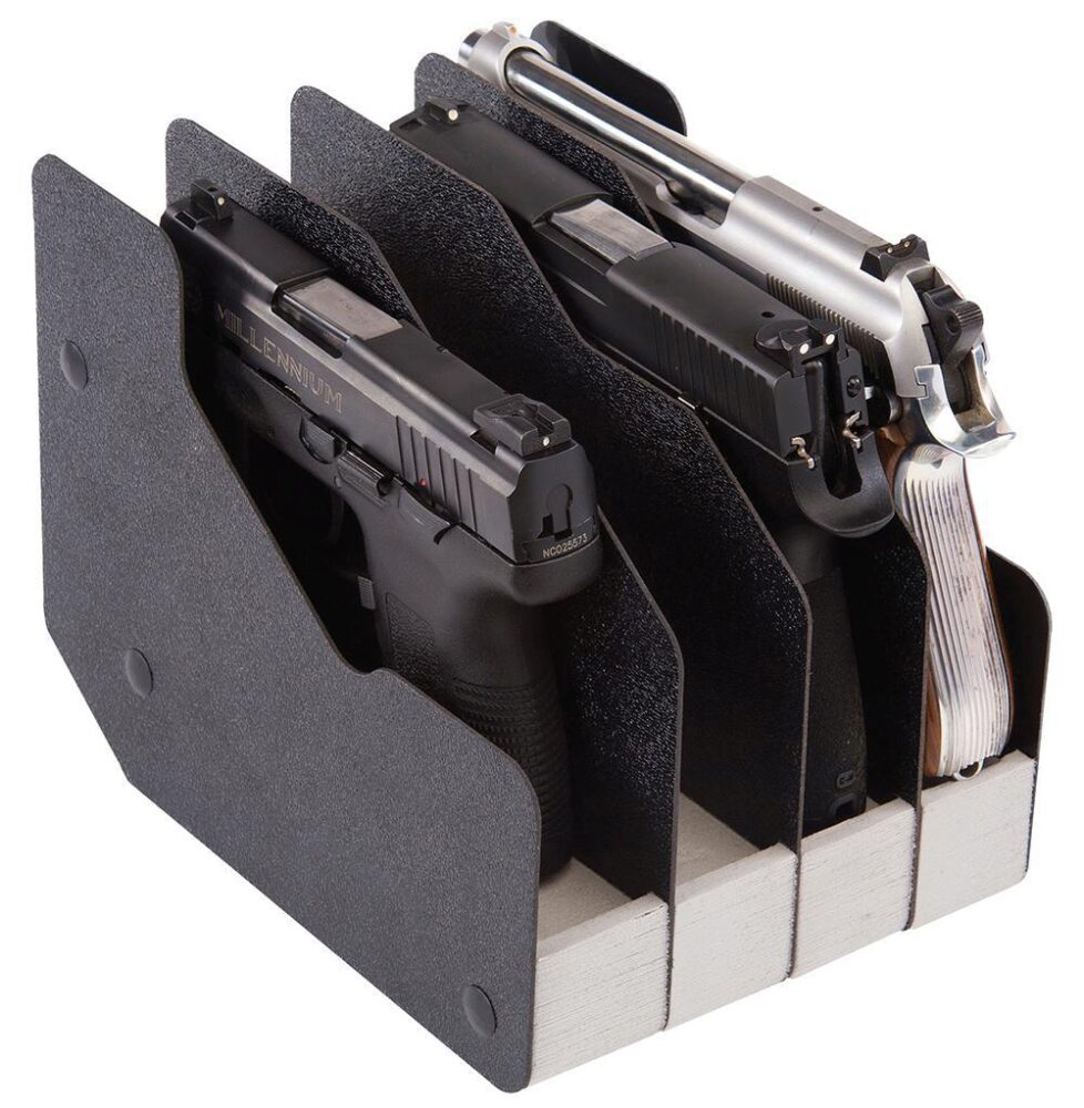 BenchMaster BMWRM14 WeaponRac Four Pistol Universal Handgun Metal