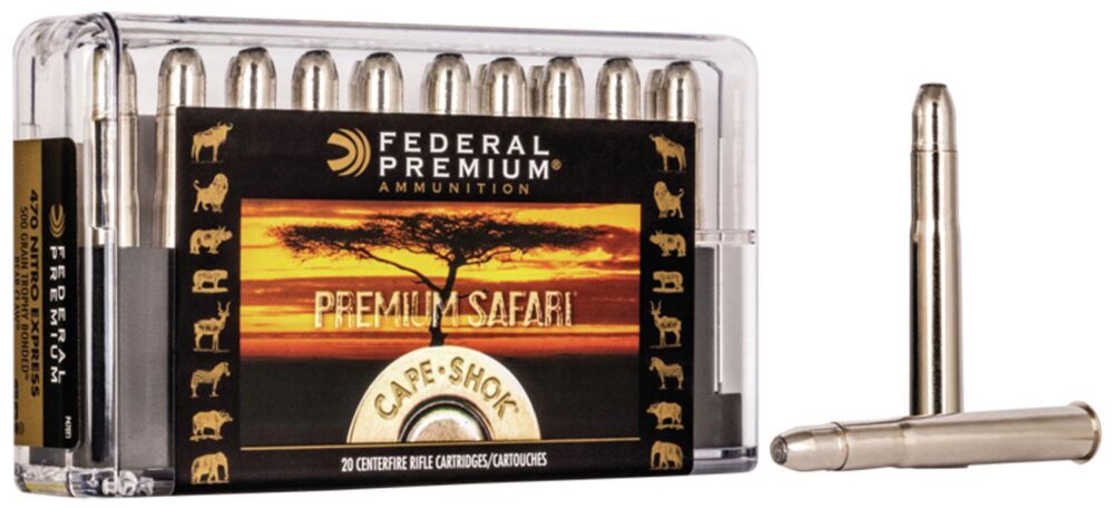 Federal P470T1 Premium Safari Cape-Shok 470 Nitro Express 500 gr