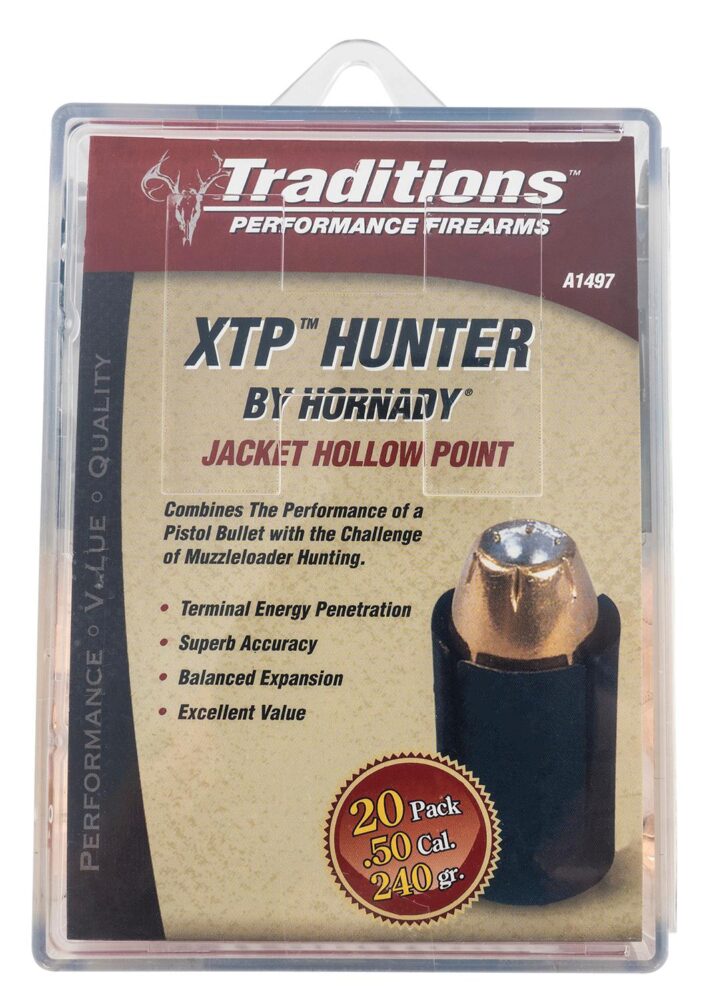 Traditions A1497 XTP Hunter Muzzleloader Bullets 50 Cal Jacketed