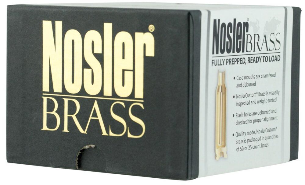 Nosler 10067 Premium Brass Unprimed Cases 22 Nosler Rifle Brass/