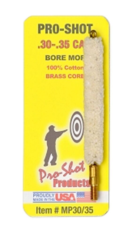Pro-Shot MP3035 Bore Mop  .30 - .35 Cal Rifle #8-32 Thread Cotton