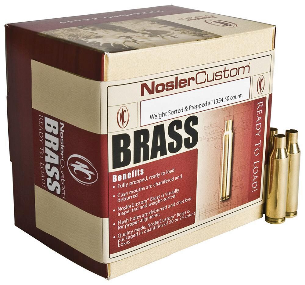 Nosler 10128 Premium Brass Unprimed Cases 17 Rem Rifle Brass/ 100