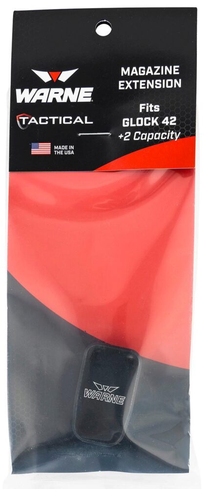 Warne MEG422BLK Magazine Extension  made of 6061-T6 Aluminum with