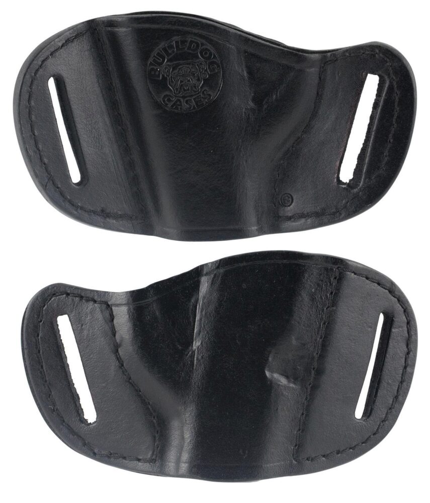 Bulldog MLBS Molded  OWB Black Leather Belt Slide Fits Bersa Thun