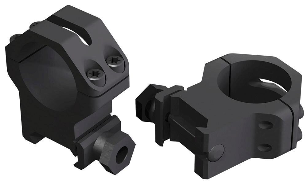 Weaver Mounts 48361 Four-Hole Skeleton Rings  Matte Black 1 High