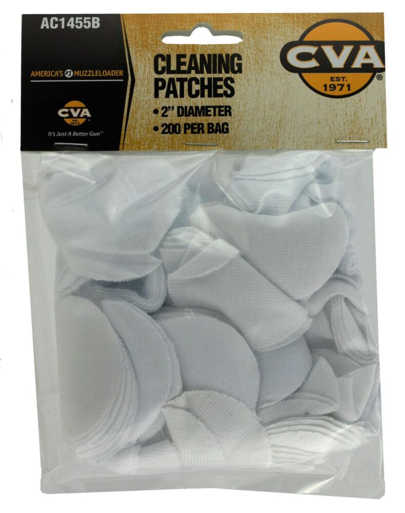 CVA AC1455B Cleaning Patches  2 Cotton 200 Per Pkg