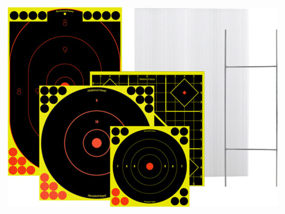 Birchwood Casey 38102 Sharpshooter Target & Stand Kit Silhouette/