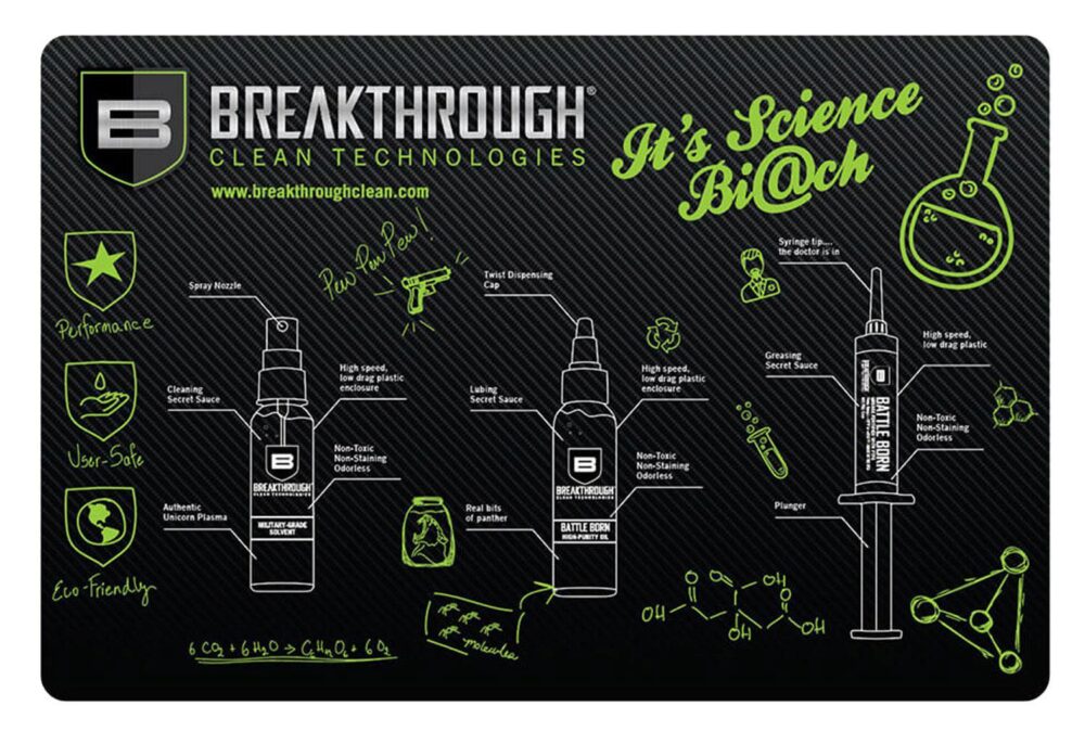 Breakthrough Clean BTRGMP Pistol  Cleaning Mat Neoprene/Polyester