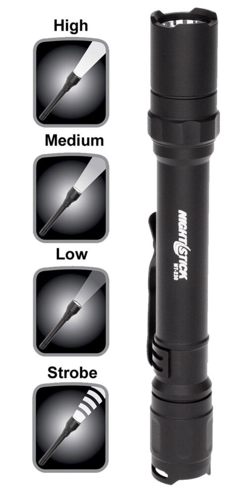 Nightstick MT220  Mini-TAC Pro Black Anodized 90/130/265 Lumens W
