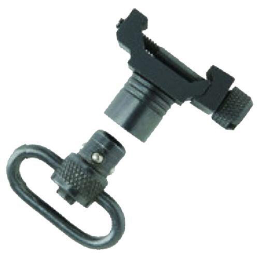 Uncle Mike's 21101 Quick Detach Swivel Set made of Steel with Bla