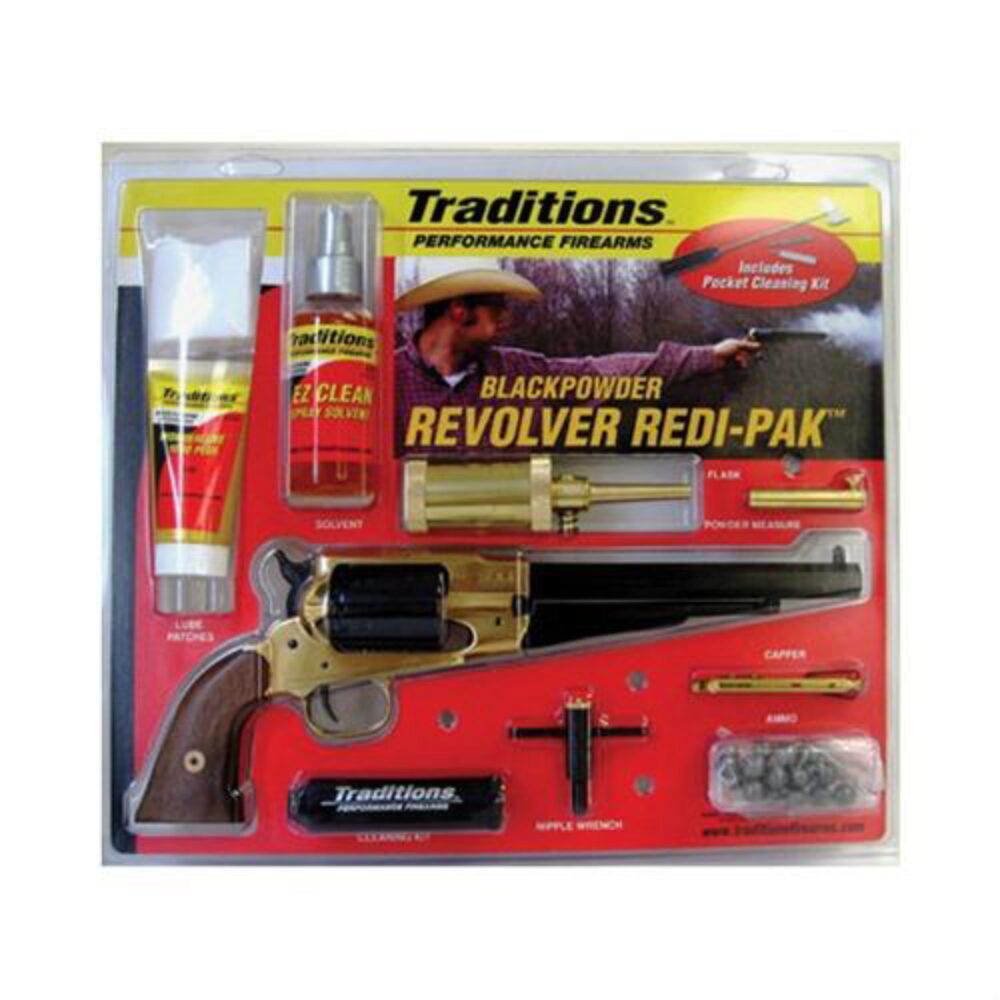 Traditions FRS18581 1858 Army SAO 44 Cal 8 6 Shot Brass Frame Blu