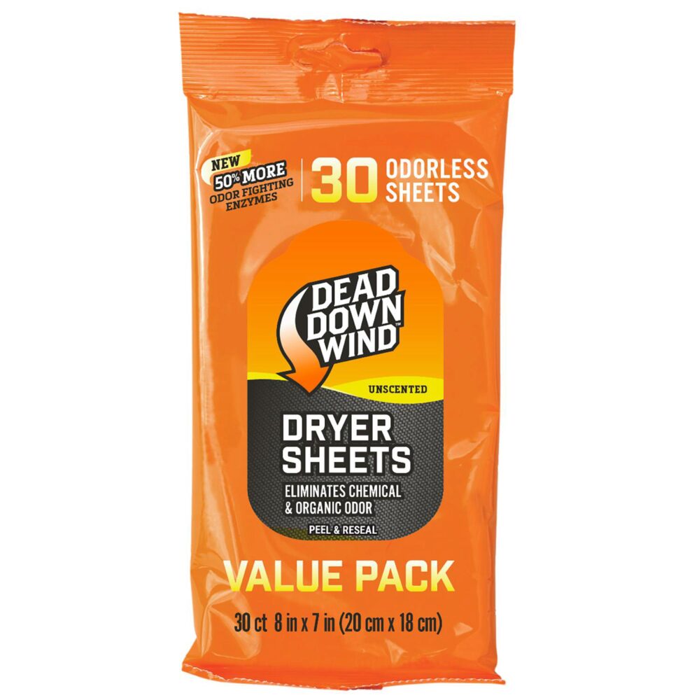 Dead Down Wind 113019 Dryer Sheets  Odor Eliminator Odorless Scen