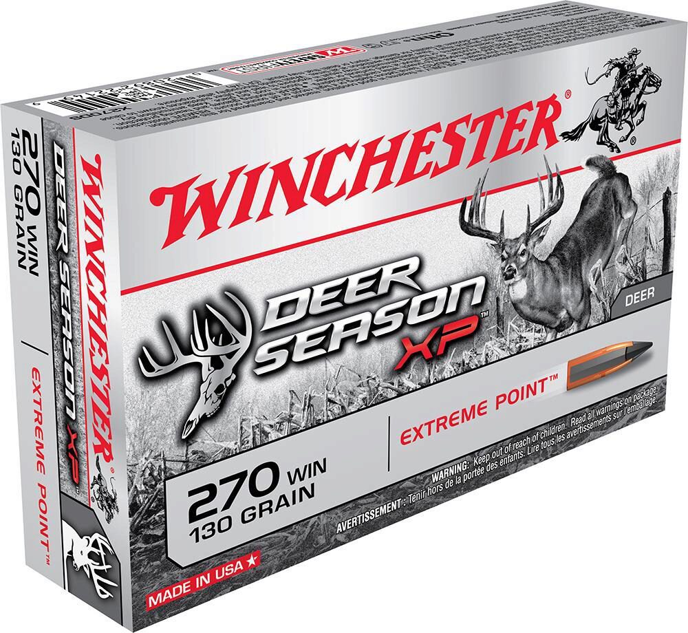 Winchester Ammo X270DS Deer Season XP 270 Win 130 gr Extreme Poin