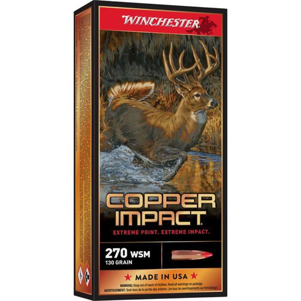 Winchester Ammo X270SDSLF Deer Season XP Copper Impact 270 WSM 13