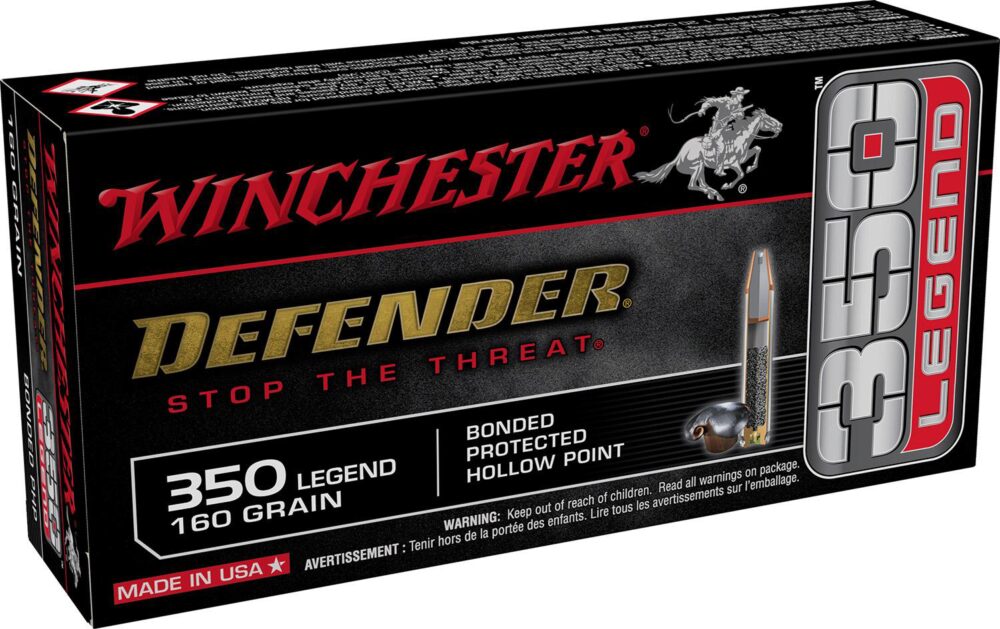 Winchester Ammo S350PDB Defender  350 Legend 160 gr Bonded Protec