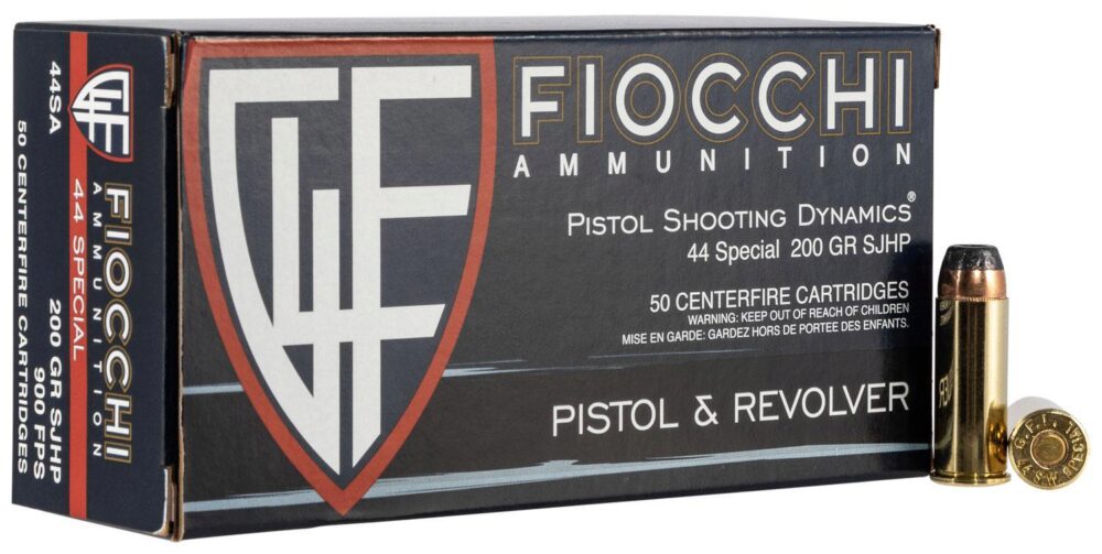 Fiocchi 44SA500 Defense Dynamics  44 S&W Spl 200 gr Semi Jacketed