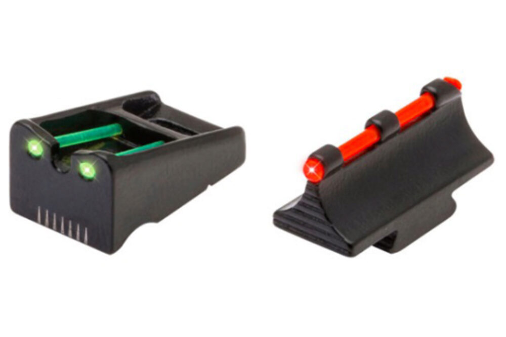 TruGlo TG110W Fiber-Optic Sights For Remington  Black | Red Fiber