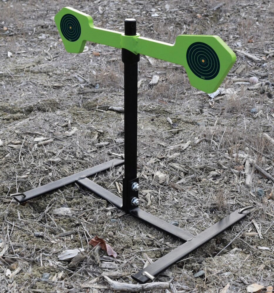SME SMEHGS Spinning Target  Handgun Steel Black/Green Circle Illu