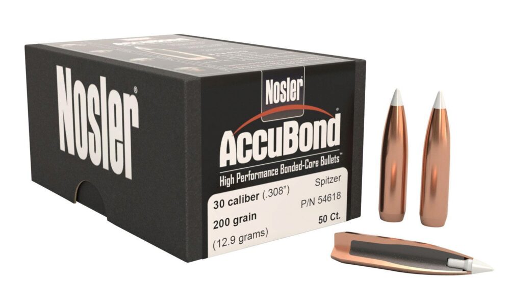 Nosler 54618 AccuBond  30 Cal .308 200 gr Spitzer Point/ 50 Per B