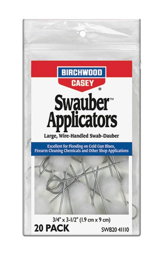 Birchwood Casey 41110 Swauber Applicators  20 Per Package