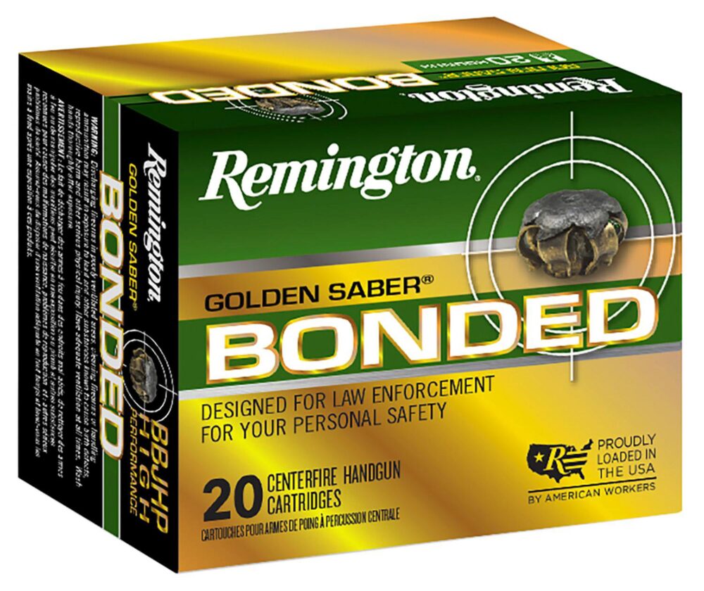 Remington Ammunition R21368 Golden Saber Bonded  10mm Auto 180 gr