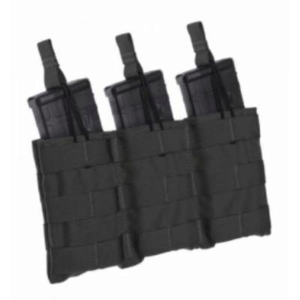 Tacshield T3508BK Speed Load Triple Rifle Triple Black 1000D Nylo