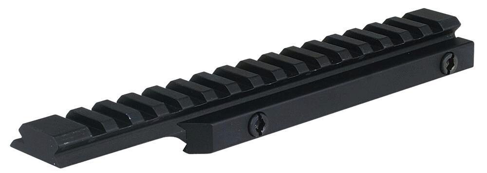 Weaver Mounts 99673 Flat Top Riser Rail  Black Anodized 0 MOA