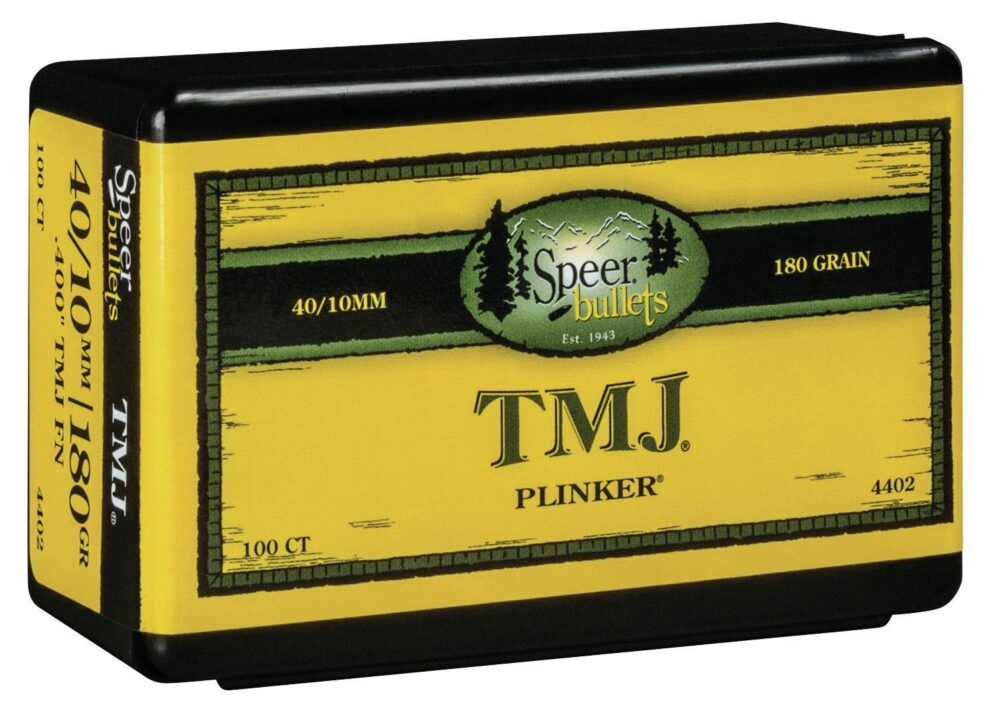 Speer 4402 TMJ  40 Cal .400 180 gr Total Metal Jacket 100 Per Box