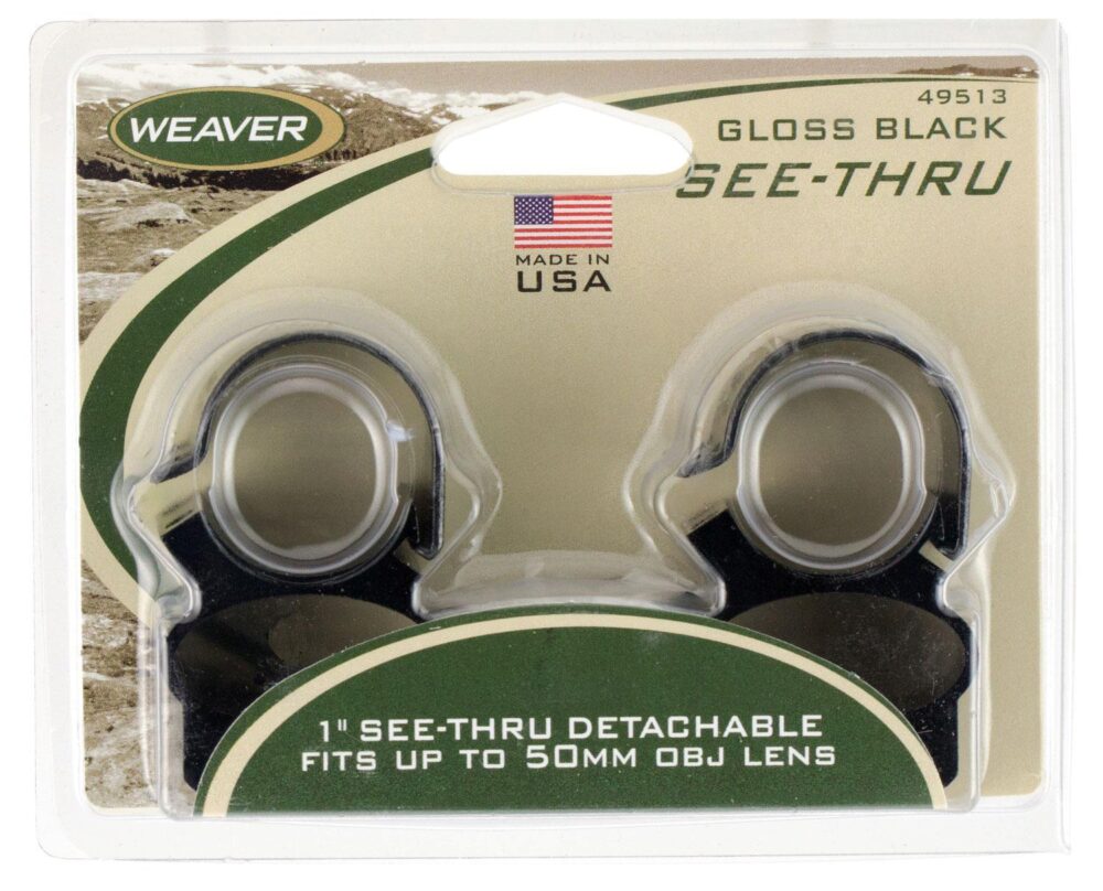 Weaver Mounts 49513 See-Thru Detachable  Black Gloss 1
