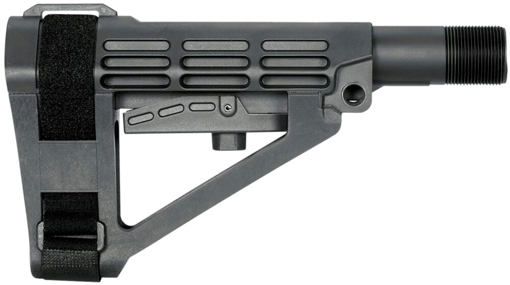SB Tactical SBA4X01SB SBA4 X Black Adjustable Synthetic AR-Platfo