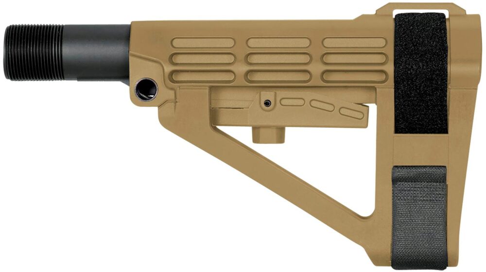 SB Tactical SBA4X02SB SBA4 X Synthetic Flat Dark Earth 5-Position