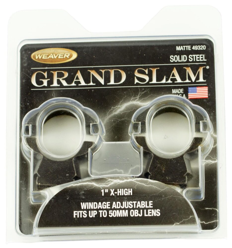 Weaver Mounts 49320 Grand Slam Windage Adjustable  Matte Black 1
