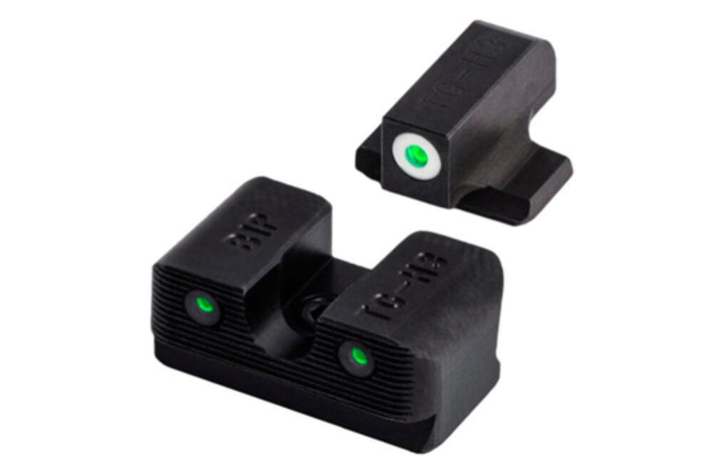 TruGlo TG231B1W Tritium Pro  Black | Green Tritium White Outline