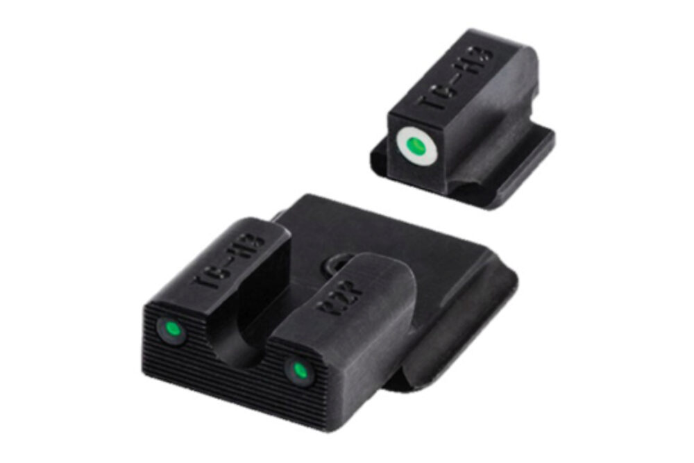 TruGlo TG231R2W Tritium Pro  Black | Green Tritium White Outline