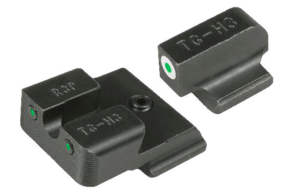 TruGlo TG231R3W Tritium Pro  Black | Green Tritium White Outline