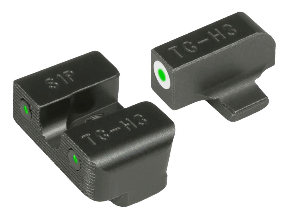 TruGlo TG231S1W Tritium Pro  Black | Green Tritium White Outline
