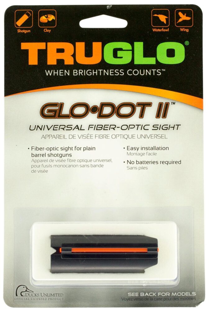 Truglo TG92A Glo-Dot II 12-20 Gauge Red Fiber Optic Black