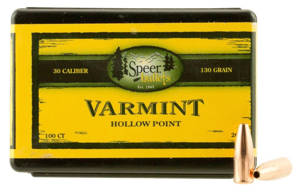 Speer 2005 Varmint  30 Cal .308 130 gr Jacket Hollow Point 100 Pe