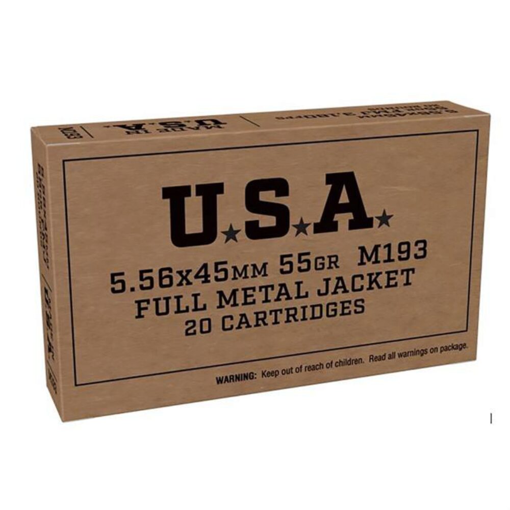 Winchester Ammo SGM193KW USA  5.56x45mm NATO 55 gr Full Metal Jac