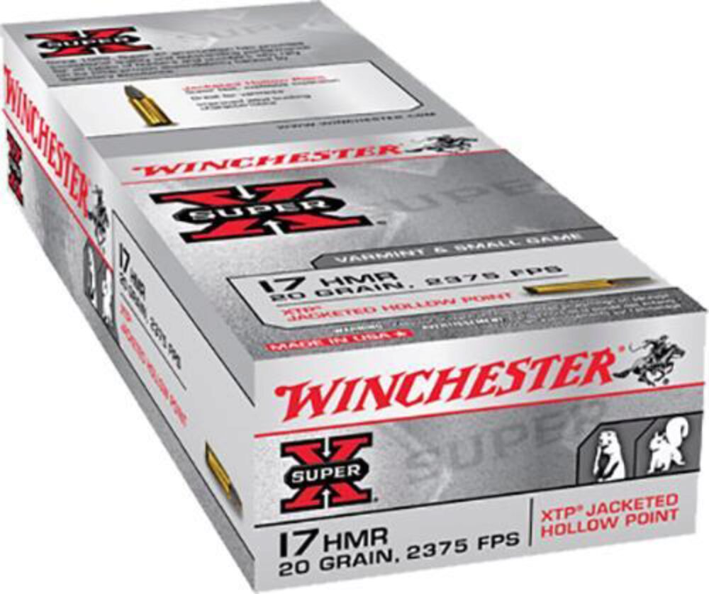 Winchester Ammo X17HMR1 Super X  17 HMR 20 gr Hornady XTP Hollow