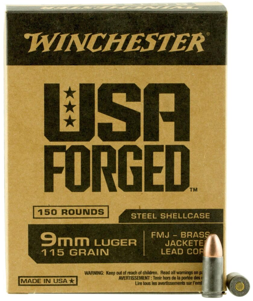Winchester Ammo WIN9S USA Forged 9mm Luger 115 gr Full Metal Jack