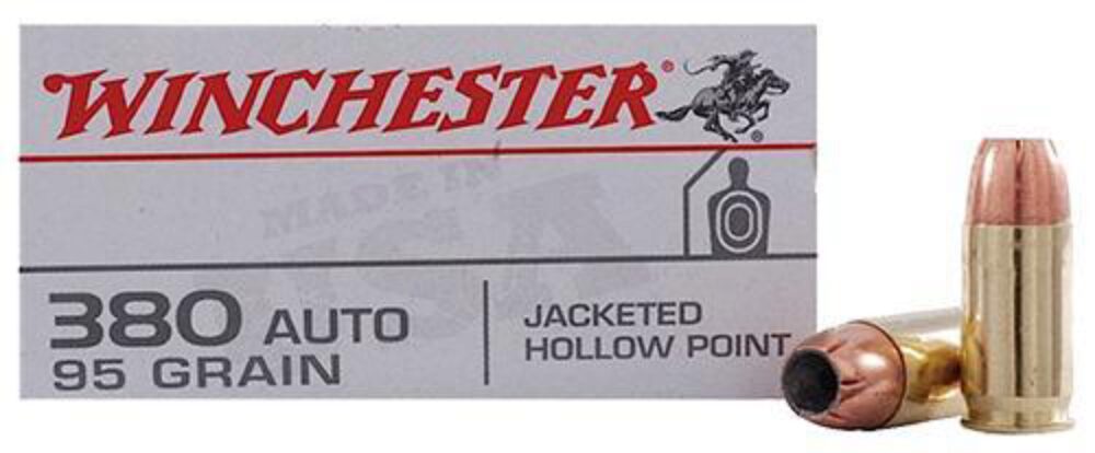 Winchester Ammo USA380JHP USA  380 ACP 95 gr Jacket Hollow Point