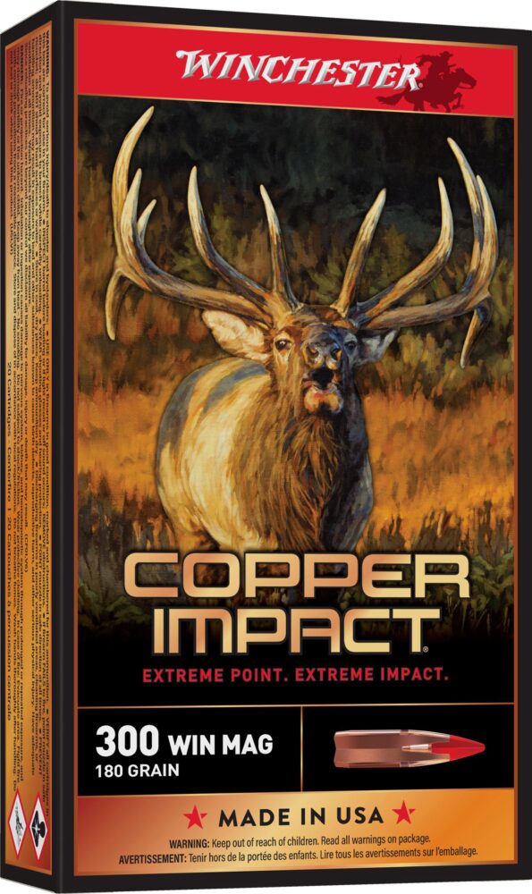 Winchester Ammo X300CLF2 Copper Impact  300 Win Mag 180 gr Copper