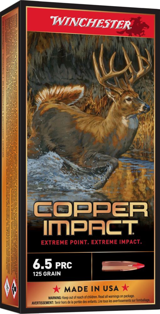 Winchester Ammo X65PCLF Copper Impact  6.5 PRC 125 gr Copper Extr