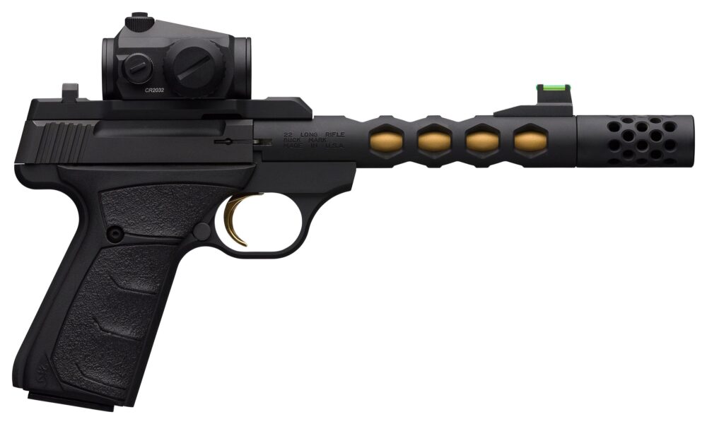Browning 051582490 Buck Mark Vision SR 22 LR 10+1 5.90 Black Anod