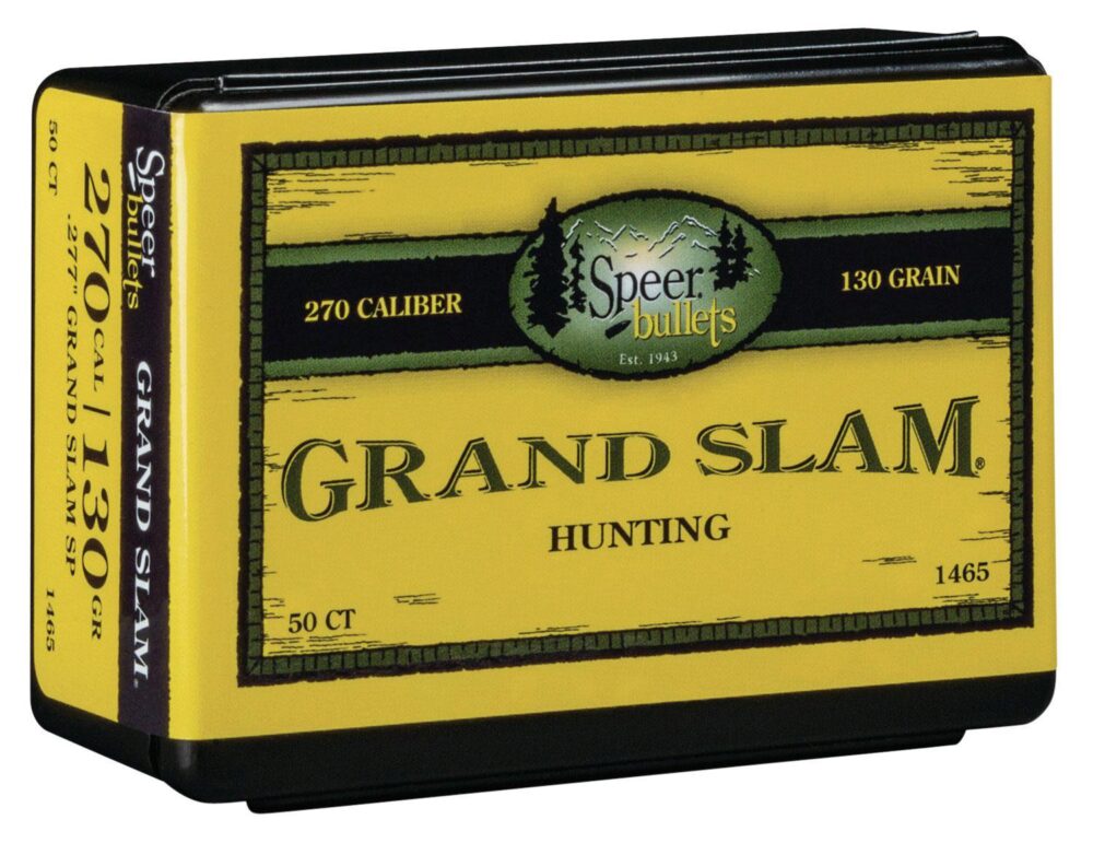 Speer 1465 Grand Slam  270 Cal .277 130 gr Soft Point 50 Per Box/