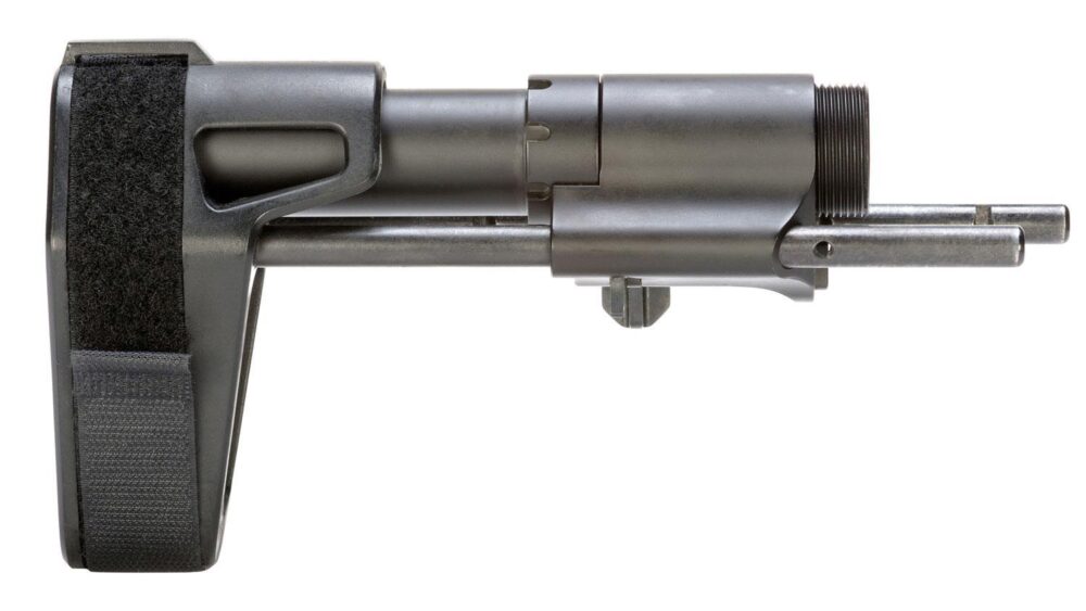 SB Tactical PDW01SB PDW  Black Elasto-Polymer 3-Position Adjustab
