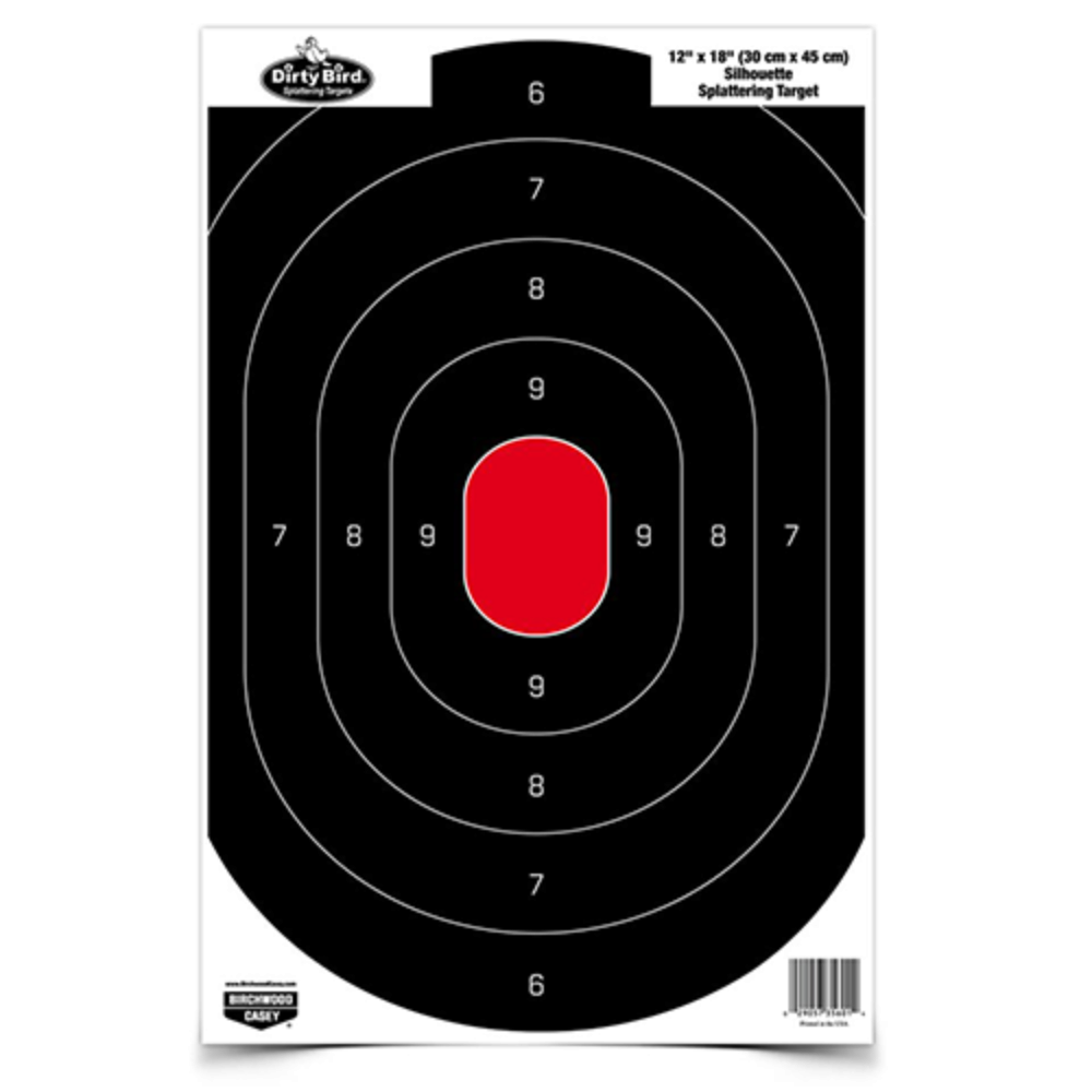 Birchwood Casey 35609 Dirty Bird  Oval Paper Target 12 x 18 50 Pe