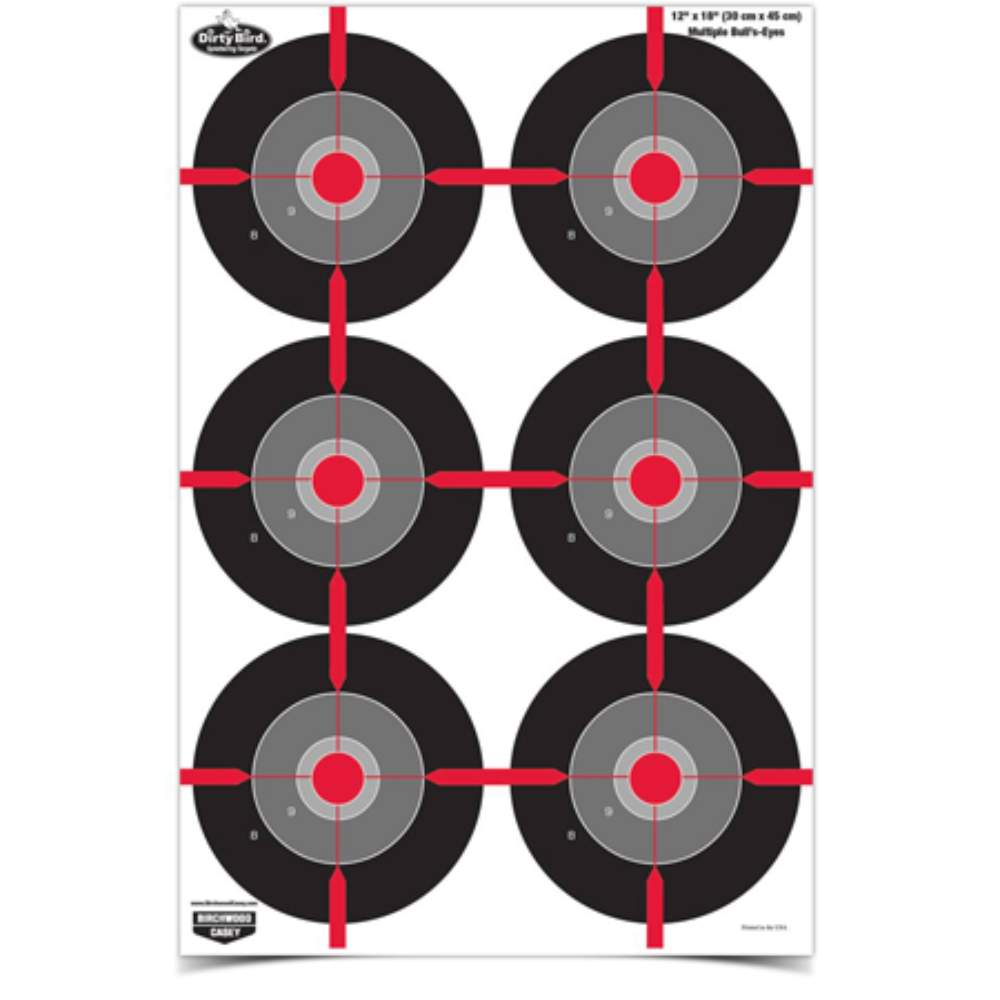 Birchwood Casey 35703 Dirty Bird  Bullseye Tagboard Target 12 x 1