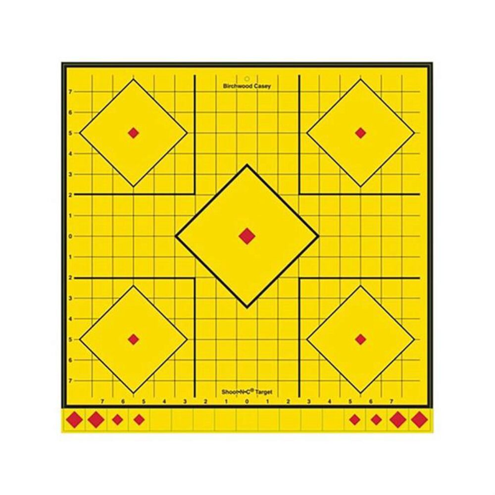 Birchwood Casey LRSIT-5PK Long Range  Yellow Self-Adhesive Paper